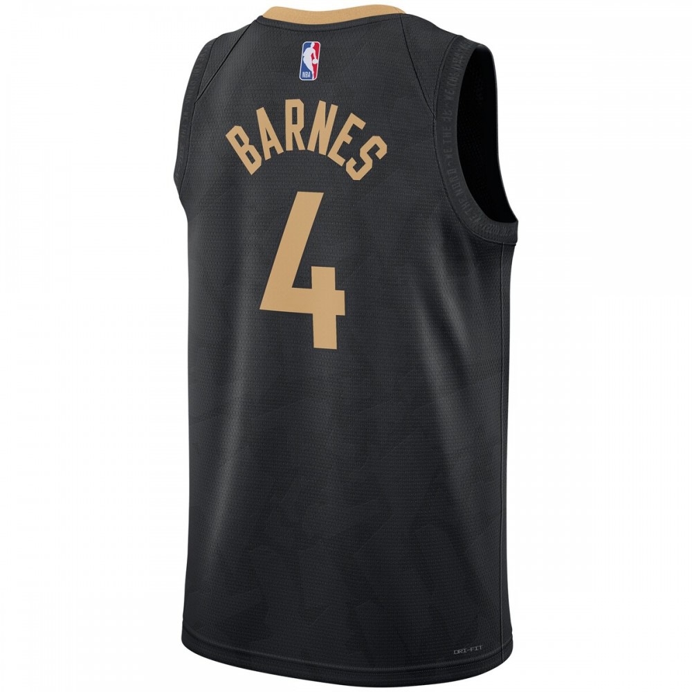 Scottie Barnes Toronto Raptors Unisex 2022/23 Swingman Jersey - City Edition - Black-Pro Kit Vault | Brand New 26/27 Sports Jerseys